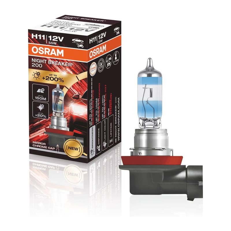 Osram Night Breaker 200 H11 Halogen bulb 12V 55W Review